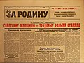 Газета «За родину» выходила в двухцветном исполнении.