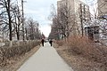 Тротуар вдоль проспекта Макеева в Машгородке.