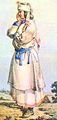 Девушка-молодица из-под Стрыя в народном костюме, 1830-е гг., тот же автор