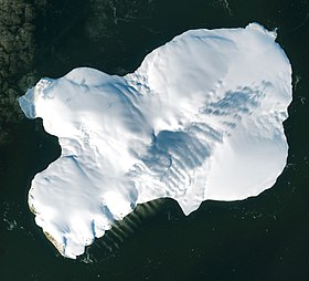 Остров Рудольфа. Снимок Sentinel-2 в 2017 году