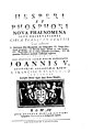 Hesperi et Phosphori nova phaenomena, 1728