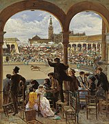 José Jiménez Aranda A Pass in the Bullring 1870