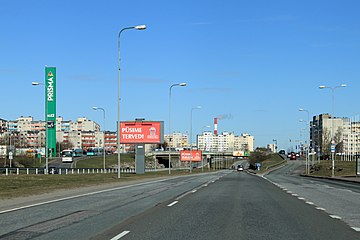 Мост Мустакиви над улицей Лаагна