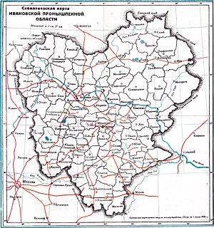 Ивановская Промышленная область на карте