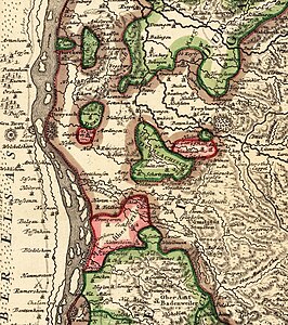 Княжество Хайтерсхайм в 1718 году.