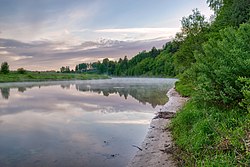 Русло реки вблизи деревни Софино.