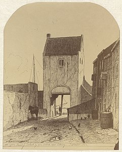 Ян Вейсенбрух, The Steigerpoort in Leerdam, 1862