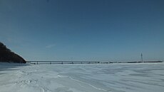 Мост через Амурскую протоку у села Осиновая Речка.