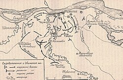 Карта битвы при Никополе