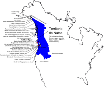 Испанские территориальные притязания на северо-западном побережье Америки в конце XVIII века