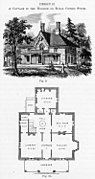 Проект II, английский или сельский-готика стиль, Cottage Residences, 1842.