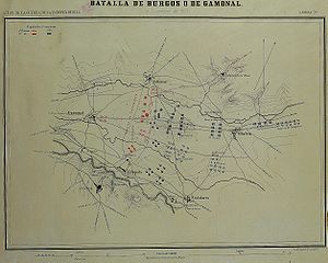 План битвы при Бургосе