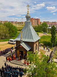 Часовня Георгия Победоносца, 6 мая 2016 года, Божественная литургия архиепископа Юстиниана в день памяти св. Георгия Победоносца