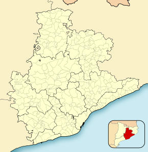 Барселона на карте