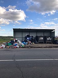 Последствия мусорной реформы. Помойка в селе Мячково.