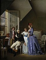 1794 год. Жозефина Богарне и её дети, Евгений и Гортензия, навещают в тюрьме своего мужа и отца, генерала Александра де Богарне, незадолго до его казни