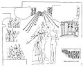 Срисовка изображения Сменхкары и Меритатон в гробнице Мерира.
