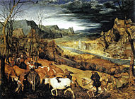 «Возвращение стада», 1565, Музей истории искусств, Вена