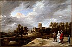 Замок и его владельцы. Около 1650. Дерево, масло. Далиджская картинная галерея, Лондон