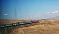 Трансмонгольская железная дорога в пустыне Гоби
