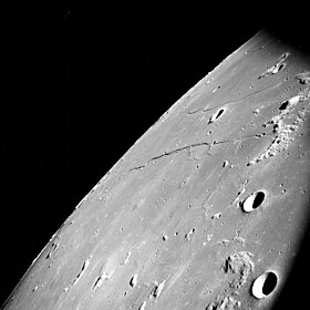 Уступ Коши, фотография в рамках миссии Аполлон-8