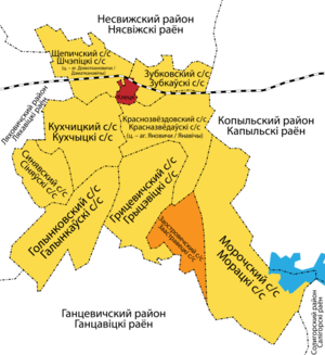Заостровечский сельсовет на карте