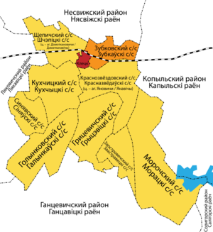 Зубковский сельсовет на карте