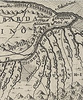 Алды на карте Якова Штелина 1771 года.