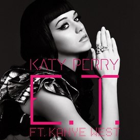 Обложка сингла Кэти Перри при участии Канье Уэста «E.T.» ()