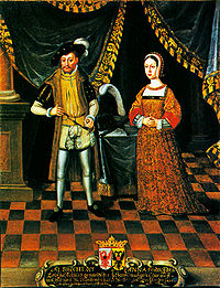 Анна Саксонская с супругом Альбрехтом Ахиллом