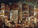 Галерея видов древнего Рима. 1758. Холст, масло. Лувр, Париж