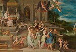 Мифологическая свадьба. 1609. Дерево, масло. Музей истории искусств, Вена