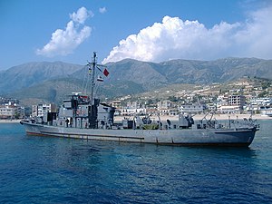 Малый противолодочный корабль проекта 122бис военно-морских сил Албании