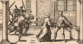 Жак Клеман убивает Генриха III.