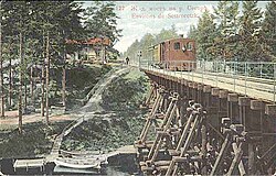 Железнодорожный мост через реку Заводская Сестра до 1917 года