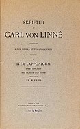 Титульный лист первого издания «Iter Lapponicum» на шведском языке (1913)