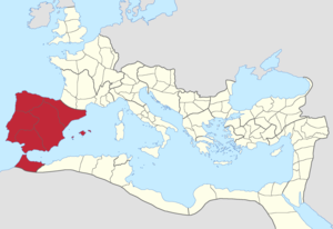 Диоцез Испания на карте