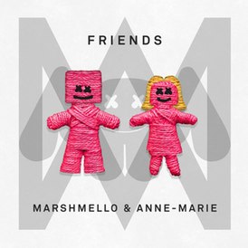 Обложка сингла Marshmello и Энн-Мари «Friends» (2018)