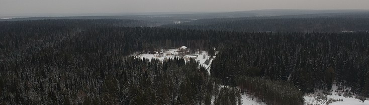 Вид на обсерваторию зимой