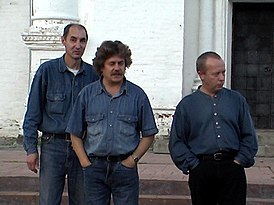 Отцы-основатели группы «Водопады имени Вахтанга Кикабидзе»: Юрий Дёмин, Юрий Аптекин, Валерий Пахалуев