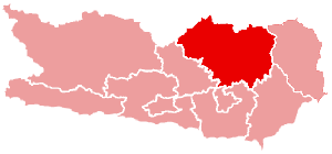 Санкт-Файт-ан-дер-Глан (округ) на карте