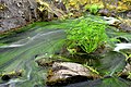 Потоки воды перед падением вниз