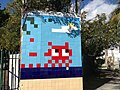 Стрит-арт по теме Space Invaders