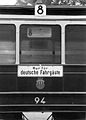 Надпись «Nur für Deutsche» на вагоне краковского трамвая