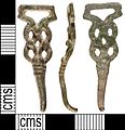 Постсредневековый dress hook, между 1500 - 1625, Portable Antiquities Scheme