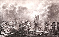 На Бородинском поле у Семеновского, 7 сентября 1812 (Бой за Багратионовы флеши. В центре Иоахим Мюрат)