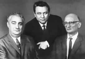 Советские разведчики А. А. Акопян, К. Т. Молодый и В. Г. Фишер (конец 1960-х)