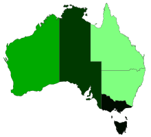 Results by colony of the 1899–1900 referendums