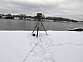 НРЛС «Репейник» на полигоне (режим сканирования речной поверхности)