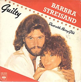 Обложка сингла Барбры Стрейзанд и Барри Гибба «Guilty» (1980)